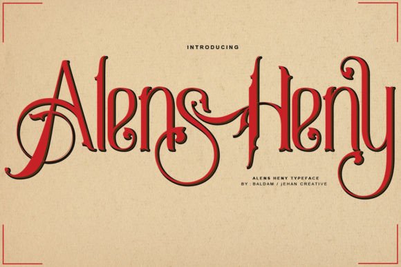 Alens Heny: A Magical Script Font