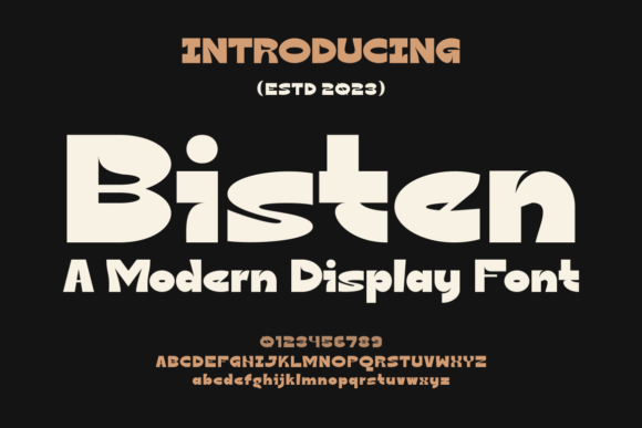 Bisten: Bold Display Font for Crafters