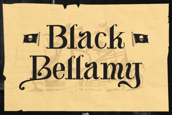 Black Bellamy Font for Creative Makers