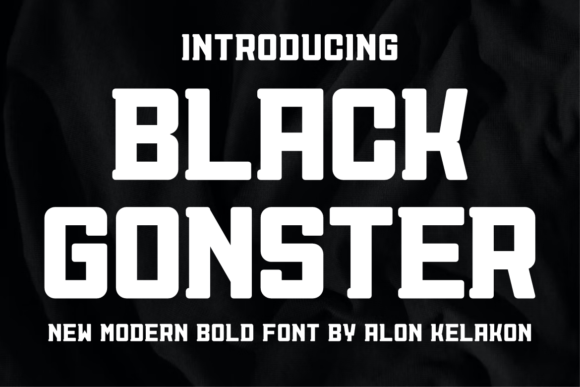 Black Gonster Font for Bold Designs