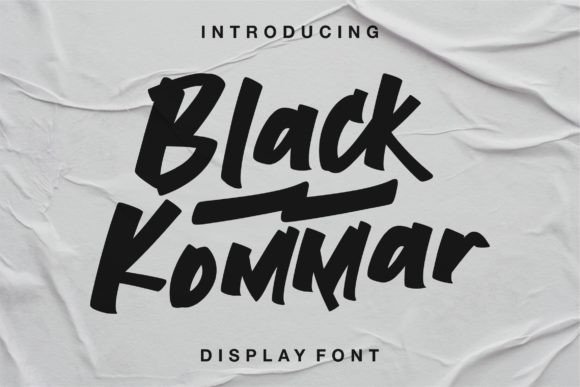 Black Kommar Font