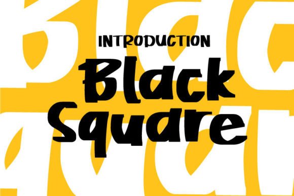 Blacksquare: A Bold Display Font