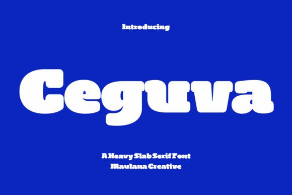 Ceguva: A Bold Display Font for Impactful Design