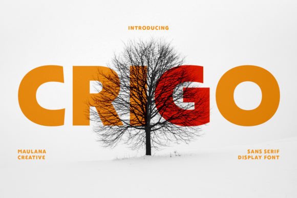Crigo: A Bold Display Font