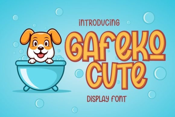 Gafeko Cute Font for Whimsical Design