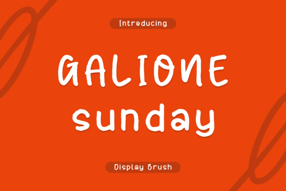 Galione Sunday Font