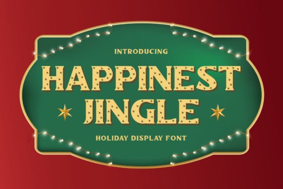 Happinest Jingle: A Festive Font for Holiday Campaigns