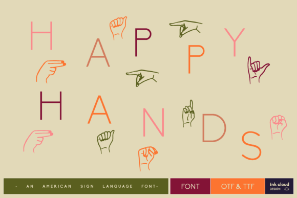 Happyhands Font for Editorial Design