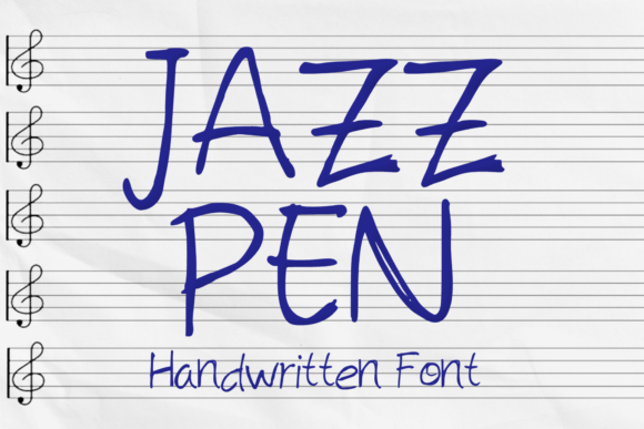 Jazz Pen Font for Web Design