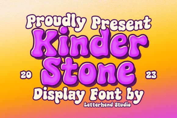 Kinder Stone Font for Web Design