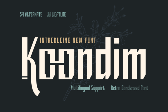 Koondim Font: Retro Style with Modern Sophistication