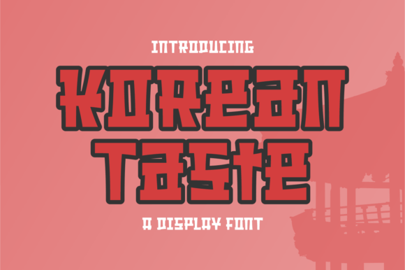 Korean Taste Font for Bold Branding