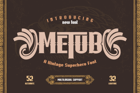 Metub: A Bold Display Font for Creative Makers