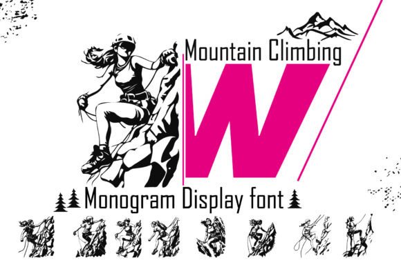 Mountain Climbing W Font
