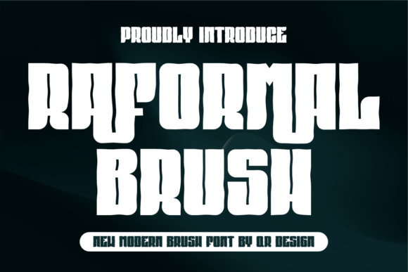 Raformal Brush: A Bold Font for Creative Projects