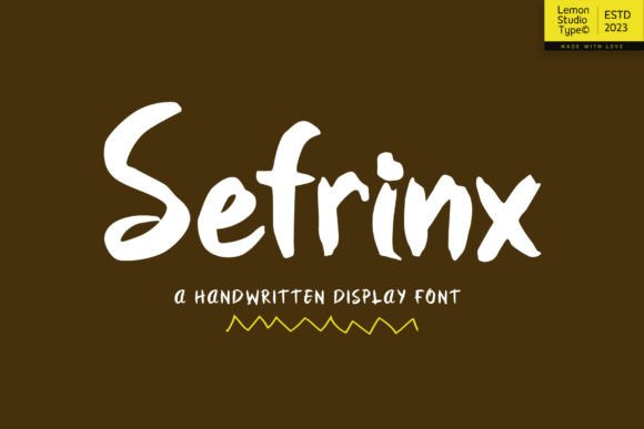 Sefrinx Font for Business Branding