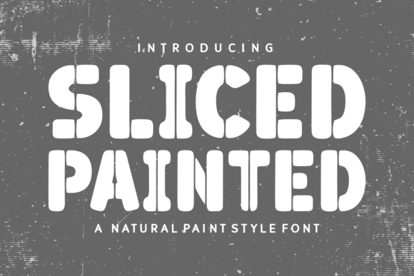 Sliced Painted Font for Creative Campaigns