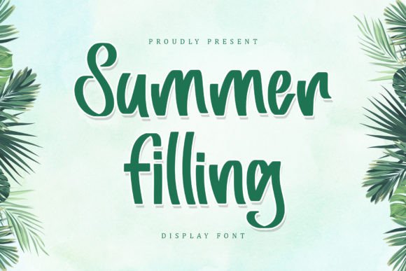 Summer Filling Font for Bold Design