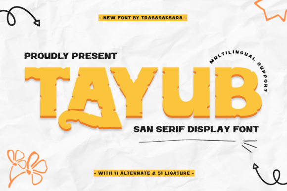 Tayub: A Bold Font for Editorial Design