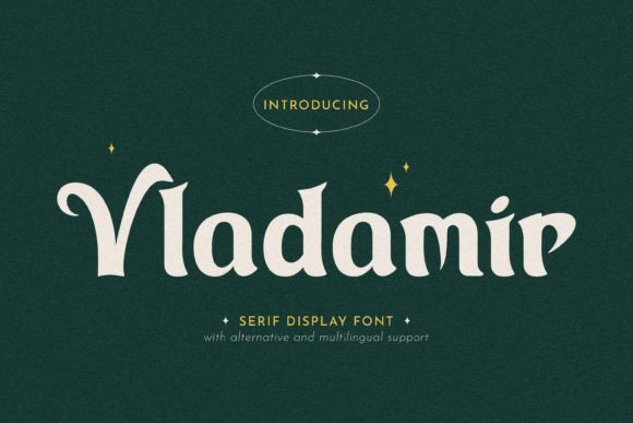 Vladamir: A Bold Display Font for Editorial Design