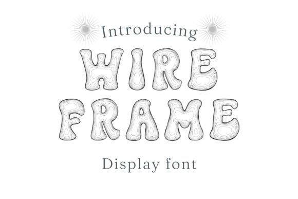 Wireframe Font for Creative Makers