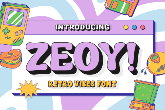 Zeoy: A Groovy Display Font
